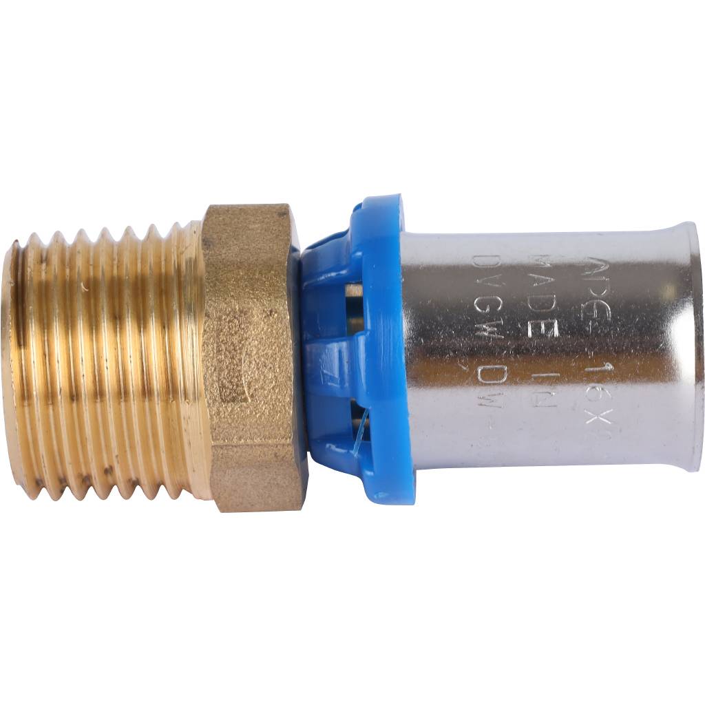 Переходник APE с наружной резьбой 1/2 х16 для металлопластиковых труб прессовой, ARL1003100