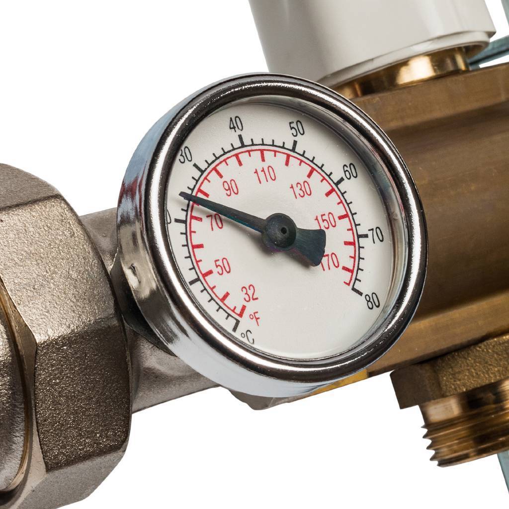 Распределительный коллектор из латуни с расходомерами STOUT 6 выходов, SMB 0473 000006