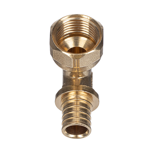 Угольник аксиальный, латунь, внутренняя резьба,16х1/2, желтый, RTP