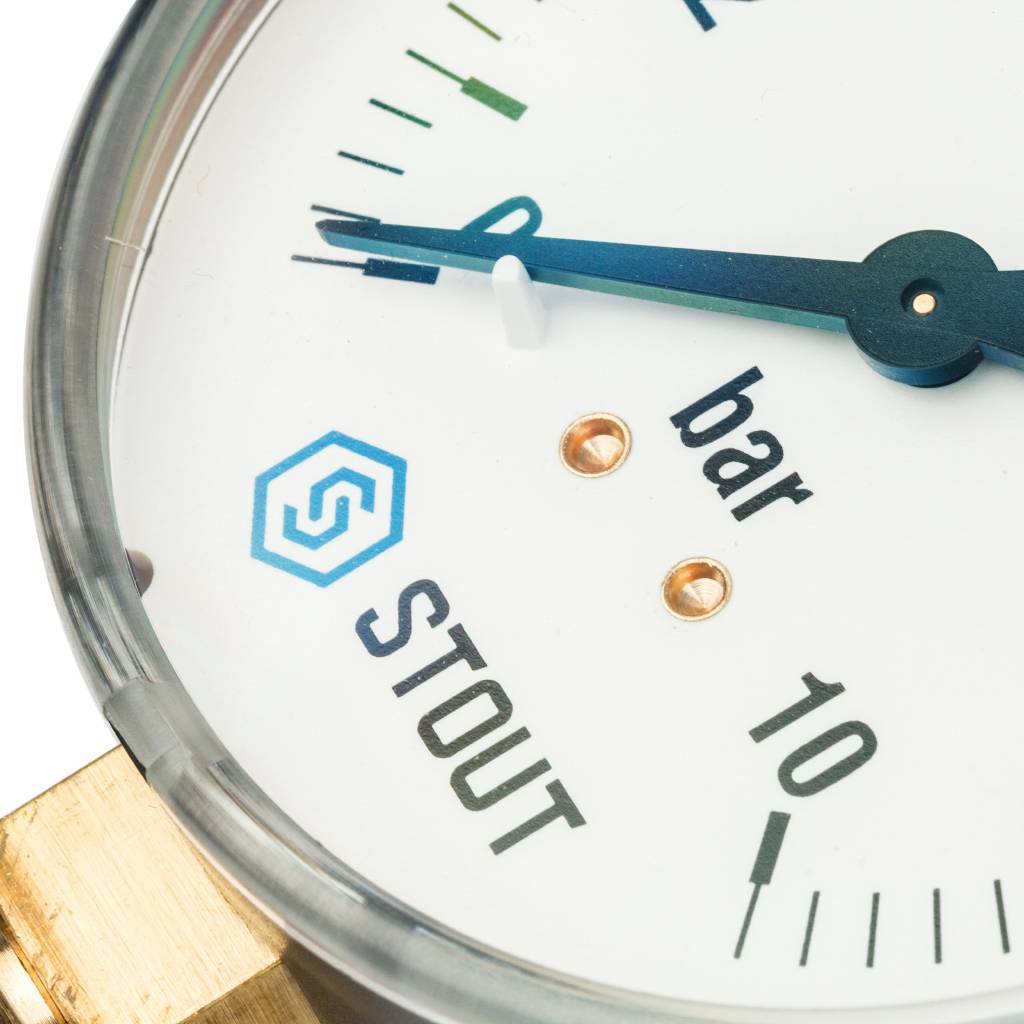 Манометр радиальный STOUT 80 мм