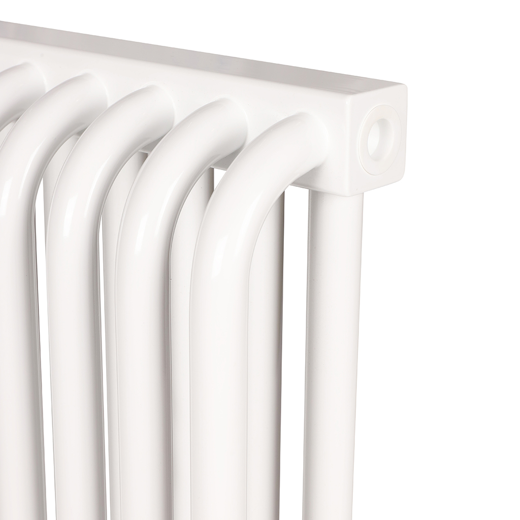 2-х трубчатый стальной радиатор ROMMER RST 2030/18 секций боковое подключение RAL9016, RST-203018-010