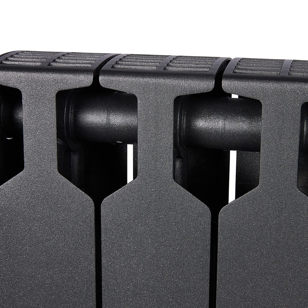 Радиатор биметаллический RIFAR SUPReMO VENTIL 500 SVR 4 секций нижнее правое подключение (Цвет АНТРАЦИТ), 4RS50.VR-4-AN