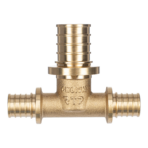 Тройник переходной аксиальный, латунь,16х25х16, желтый, RTP