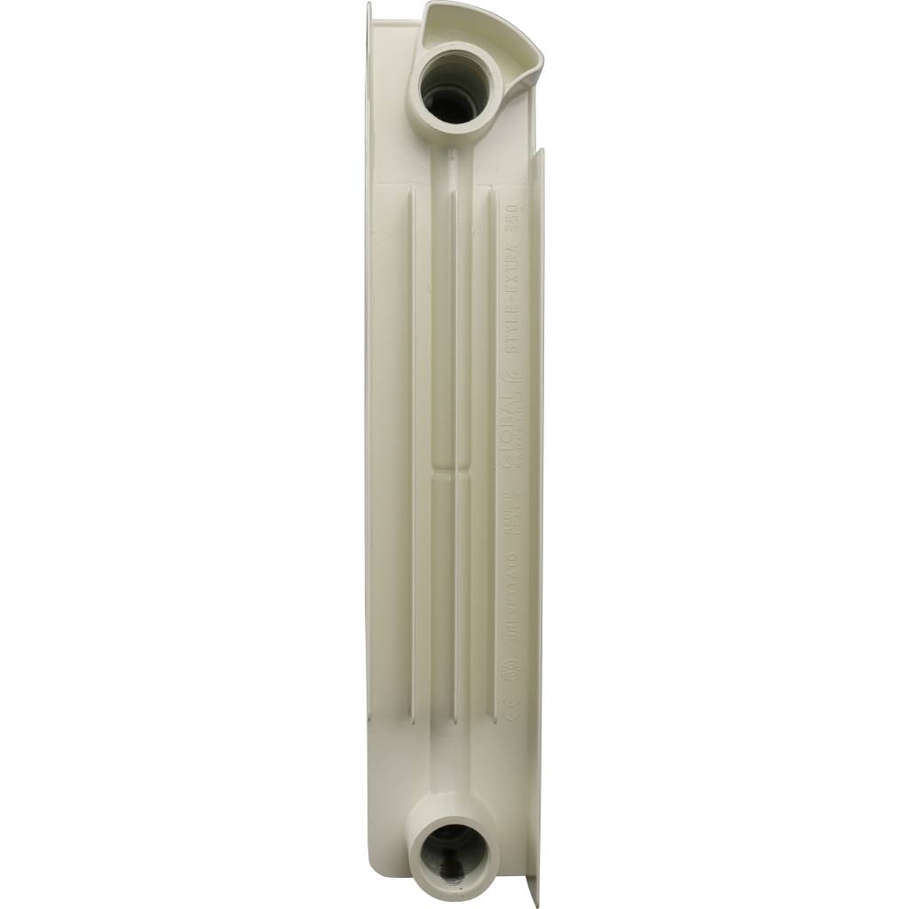 Радиатор биметаллический Global STYLE EXTRA 350 12 секций боковое подключение (белый RAL 9010), STE03501012