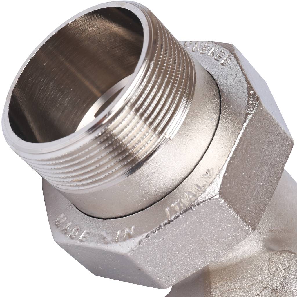 Разъемное угловое соединение STOUT американка ВН 2 уплотнение под гайкой o-ring кольцо, никелированное, SFT-0057-000002