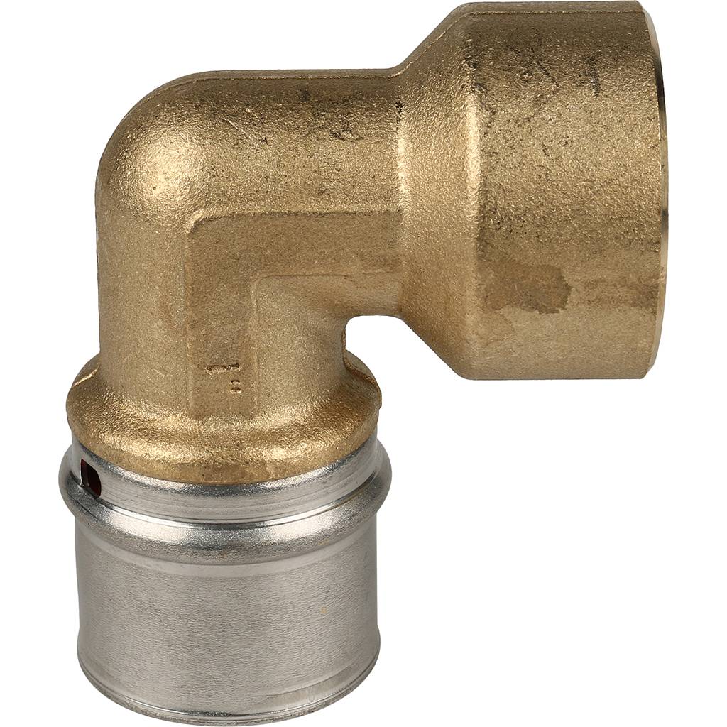 Угольник-переходник STOUT с внутренней резьбой 1 х32 для металлопластиковых труб прессовой, SFP-0010-000132