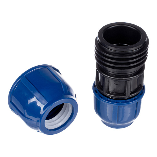 Муфта переходная компрессионная, полипропилен 25/20, для полиэтиленовых труб, РТП