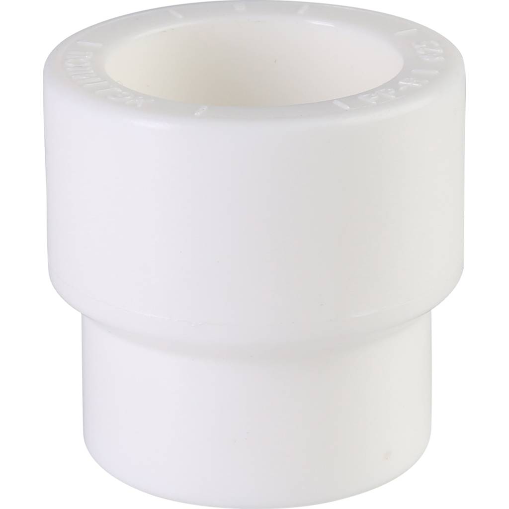 Муфта переходная Политэк 25х20 внутр./внутр. для полипропиленовых труб под сварку (цвет белый), 9000002520