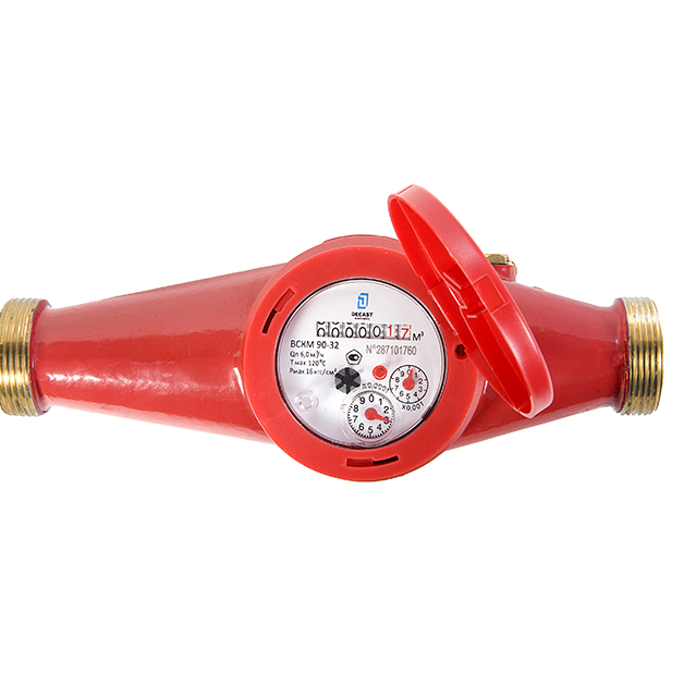 Домовой многоструйный счетчик Decas холодной и горячей (универсальный) воды ВСКМ 90-32, 72-32-01