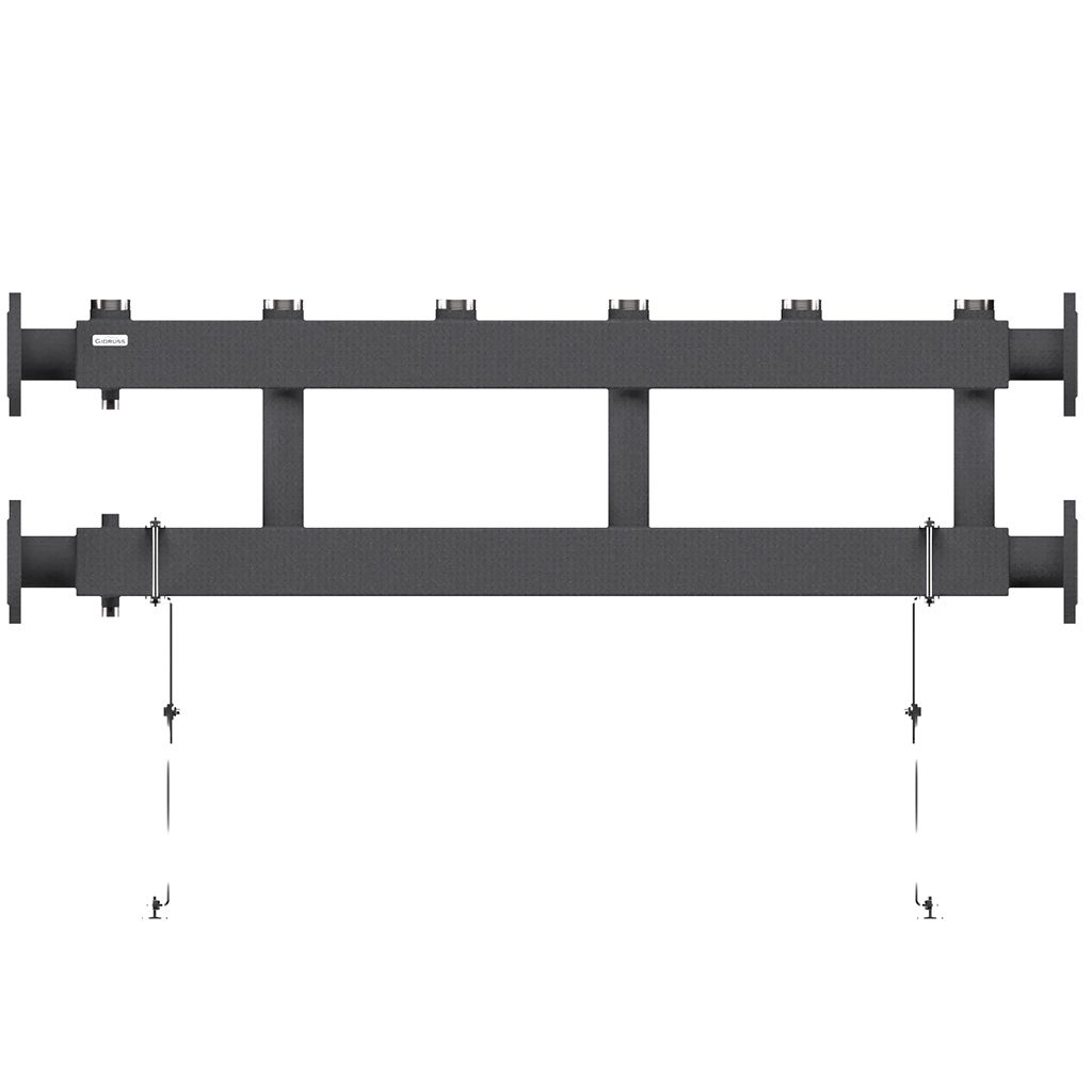 Модульный коллектор GIDRUSS MK-400-3x50 (до 400 кВт, 2 магистр. подкл. Фл.Ду65, 3 контура G 2 вверх или вниз)