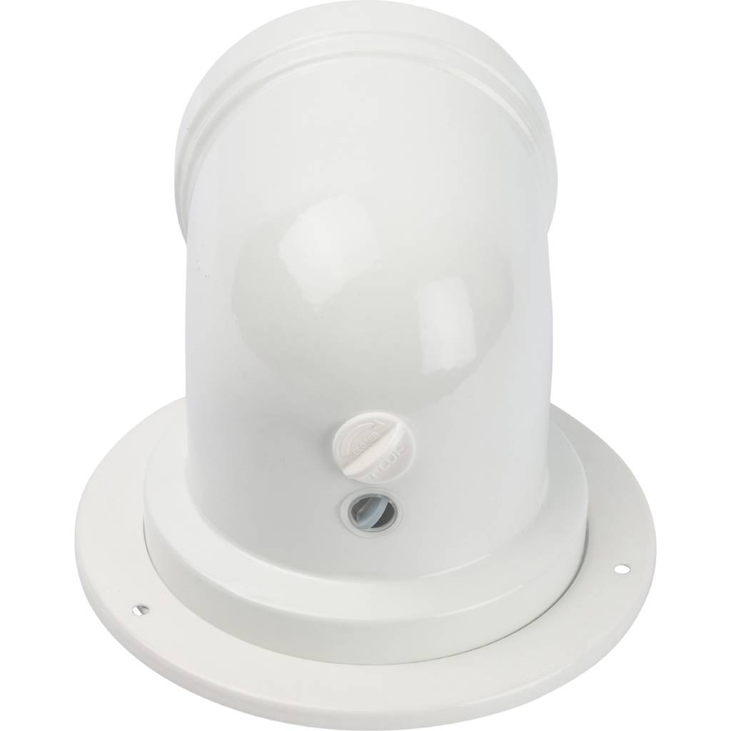 *SCA-8610-240090 STOUT Элемент дымохода конденсац. адаптер 90° DN60/100 м/п PP-AL с фланцем (совместим. с Bosch)