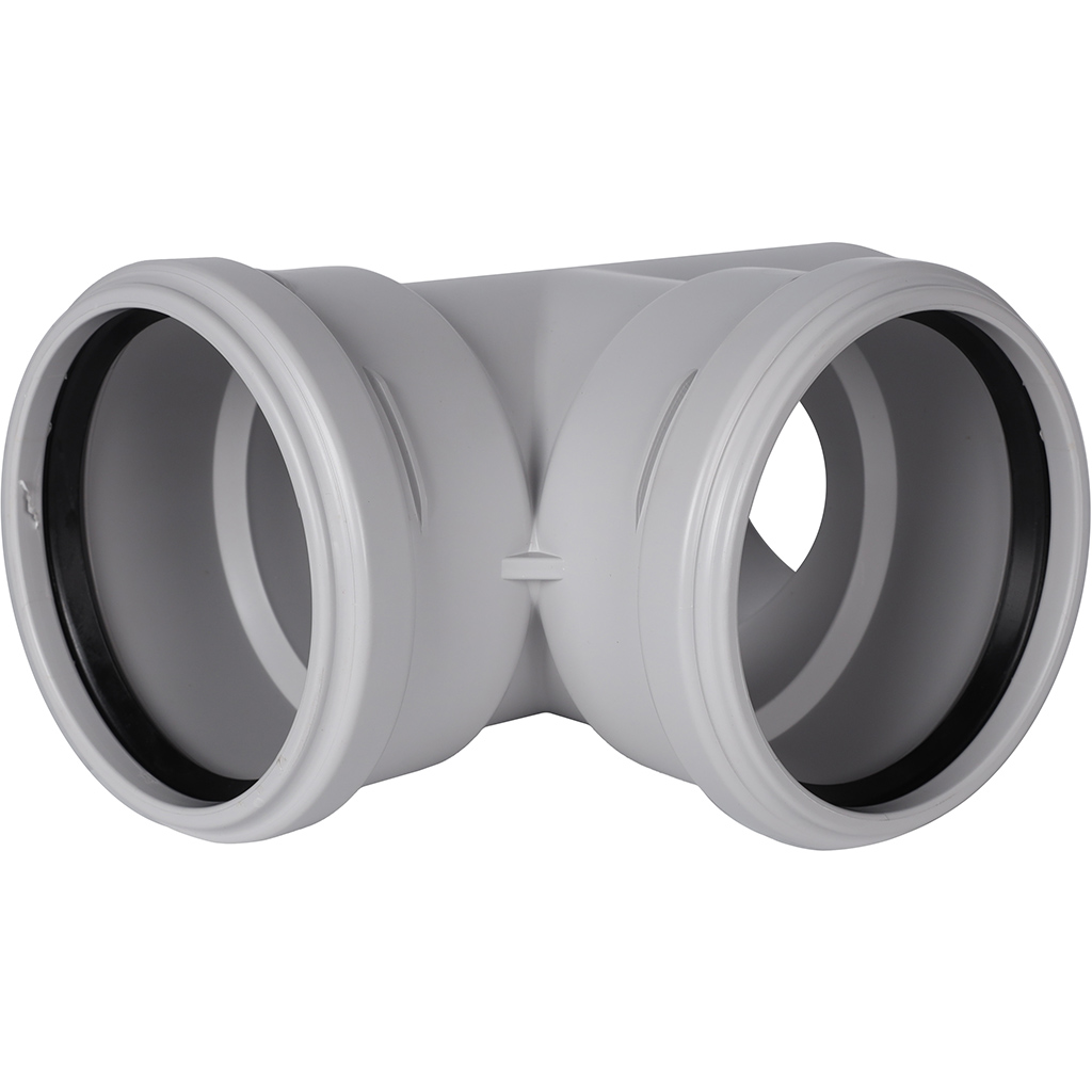 Тройник канализационный бесшумный STOUT D110x110/ 87,5°, SKB-0016-111187