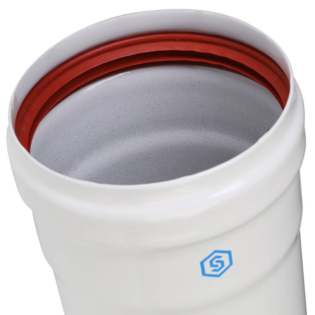 Элемент дымохода STOUT DN 80 труба 500 мм п/м, SCA-0080-000500