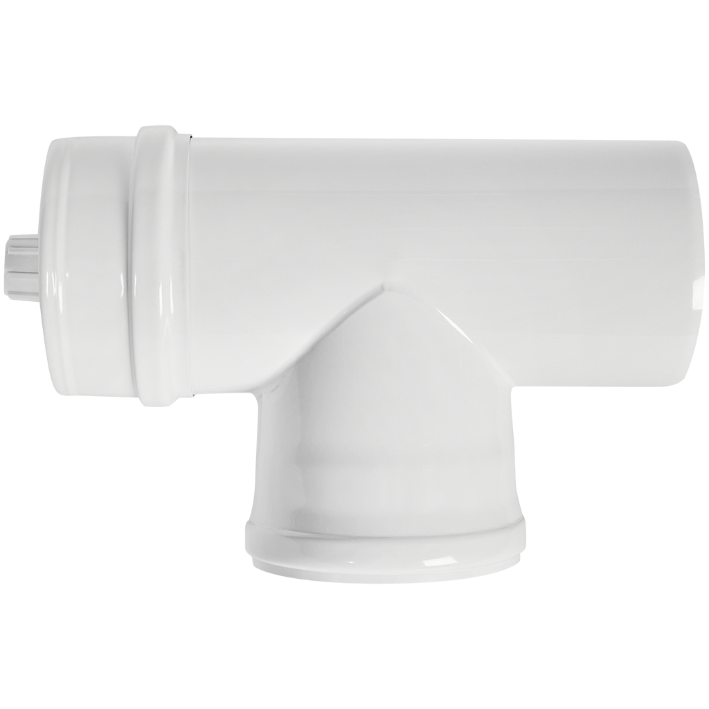 Конденсатоотводчик Т-образный традиционный коаксиальный ROMMER D60(п-м)/100(п-м) (штуцер 1/2)