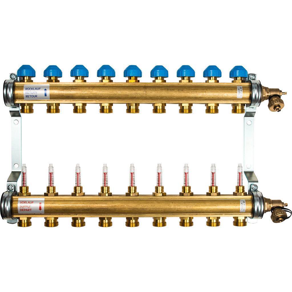 Коллектор с расходомерами Watts HKV/T-9 (20.20.309), 10004203