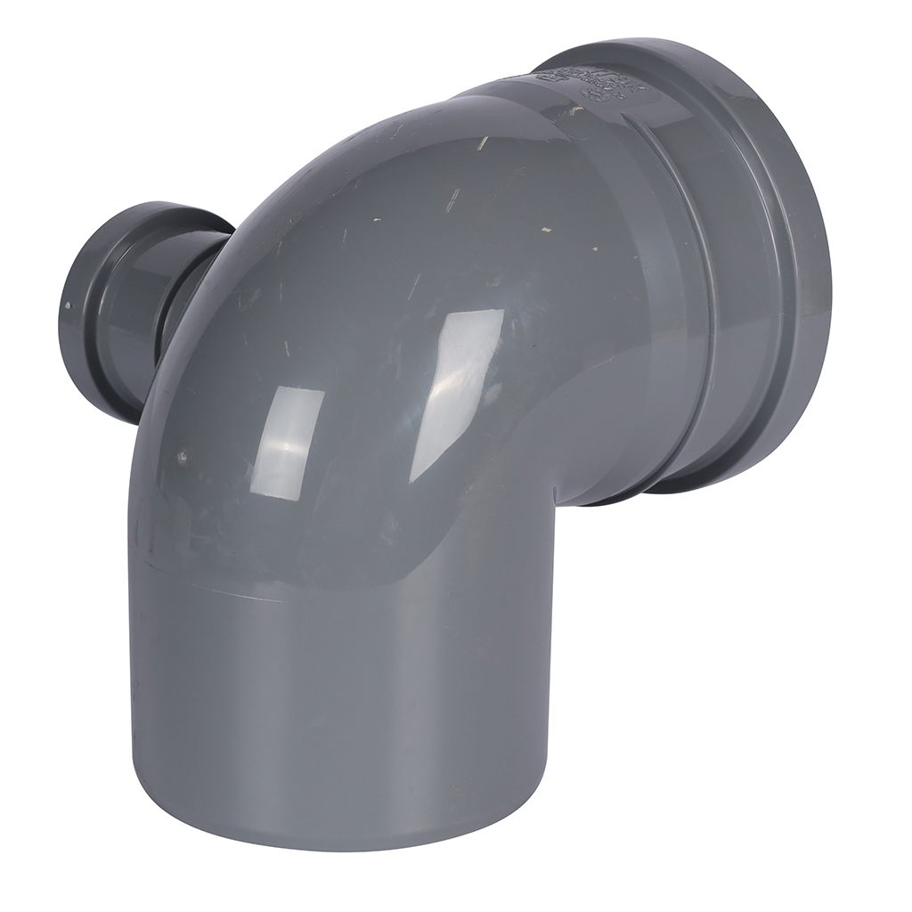 Отвод Политэк 110х90 с выходом 50 правый, 300111050П