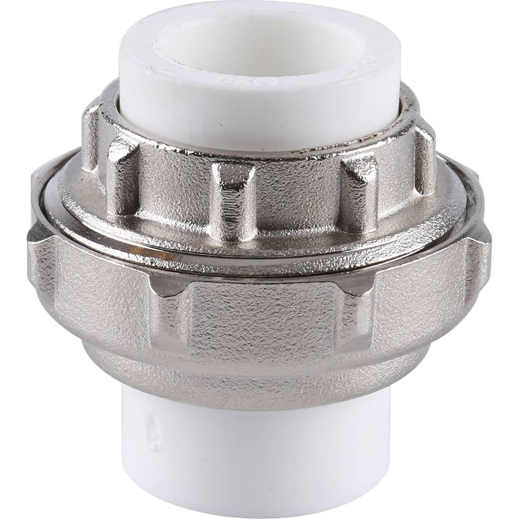 Разъемное соединение Kalde 20 для полипропиленовых труб под сварку (цвет белый)