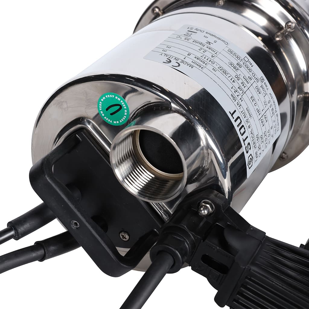 Насос дренажный STOUT с вертикальным поплавком, кабель 10 м, 230V, Q=150 л/мин, H=8 м, SPD-0003-200250