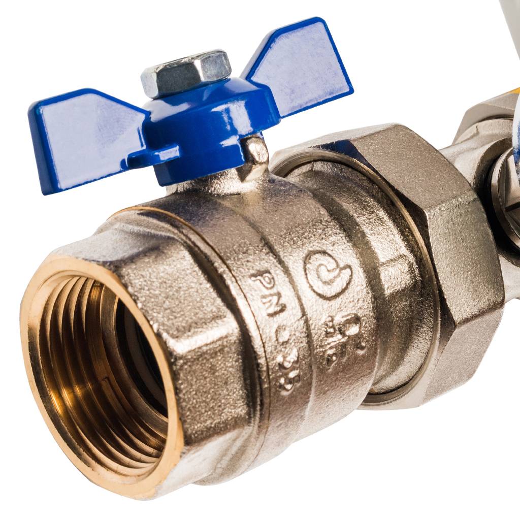 Распределительный коллектор из латуни с расходомерами STOUT 11 выходов