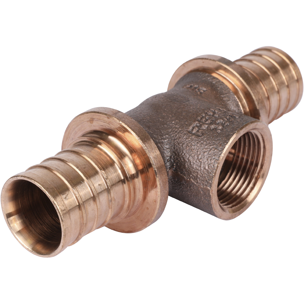 Тройник РЕХАУ RAUTITAN с внутр. резьбой на боков. проходе 32-Rp 3/4-32 RX+ для труб из сшитого полиэтилена аксиальный