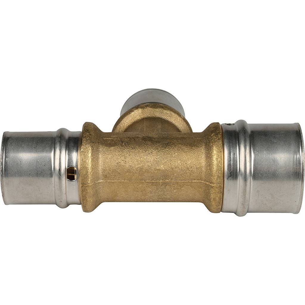 Тройник переходной STOUT 32х26х26 для металлопластиковых труб прессовой, SFP-0005-322626