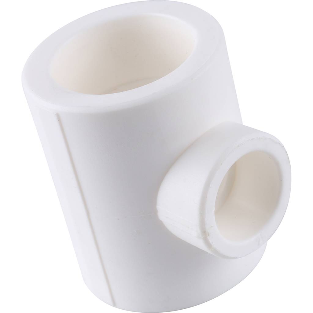 Тройник переходной Kalde 40х25х40 для полипропиленовых труб под сварку (цвет белый)