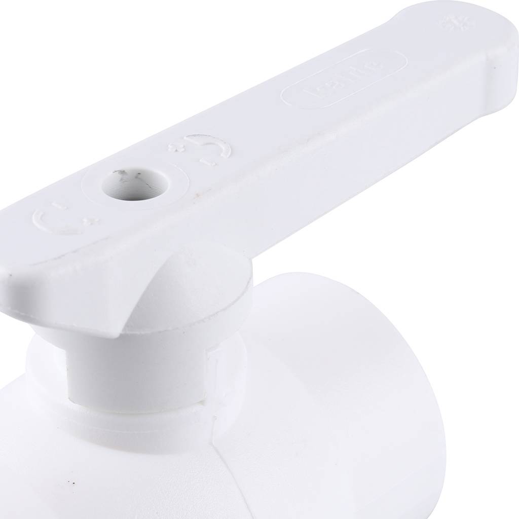 Кран шаровой Kalde d=32 для полипропиленовых труб под сварку (цвет белый)