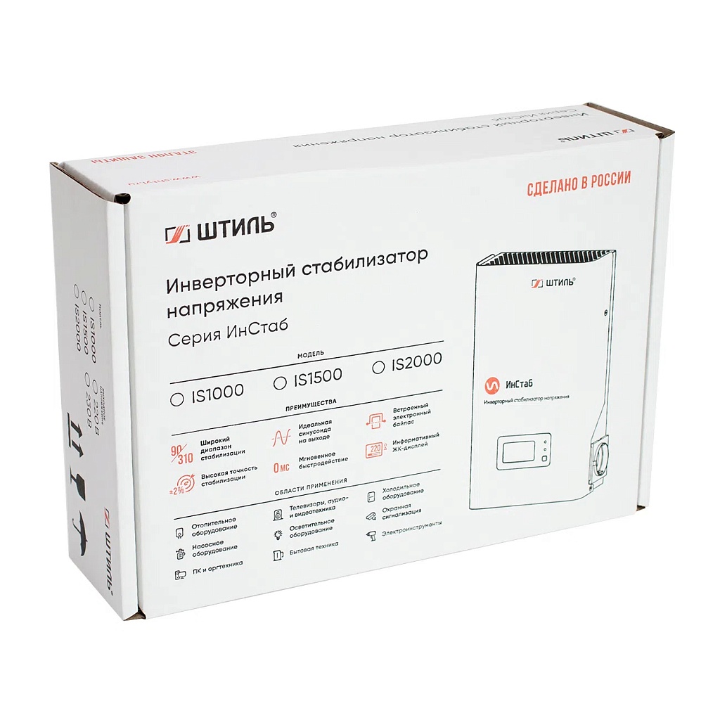 Стабилизатор напряжения Штиль ИнСтаб 1000 ВА\800Вт. (WMS), IS1000