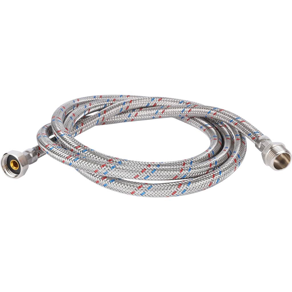 Гибкая подводка для воды STOUT НР 1/2 х ВР 1/2, длина 2000 мм, SHF-0092-081515