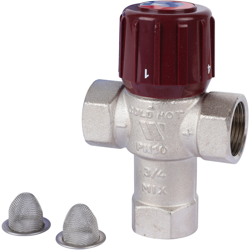 Термостатический смесительный клапан Watts AM6110C34 3/4 AQUAMIX 32-50C