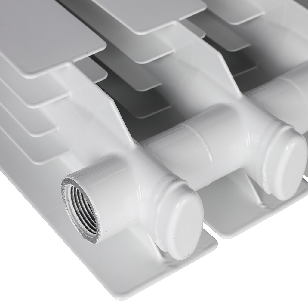 Радиатор алюминиевый STOUT VEGA 500 4 секций боковое подключение (белый RAL 9016), SRA-1310-050004