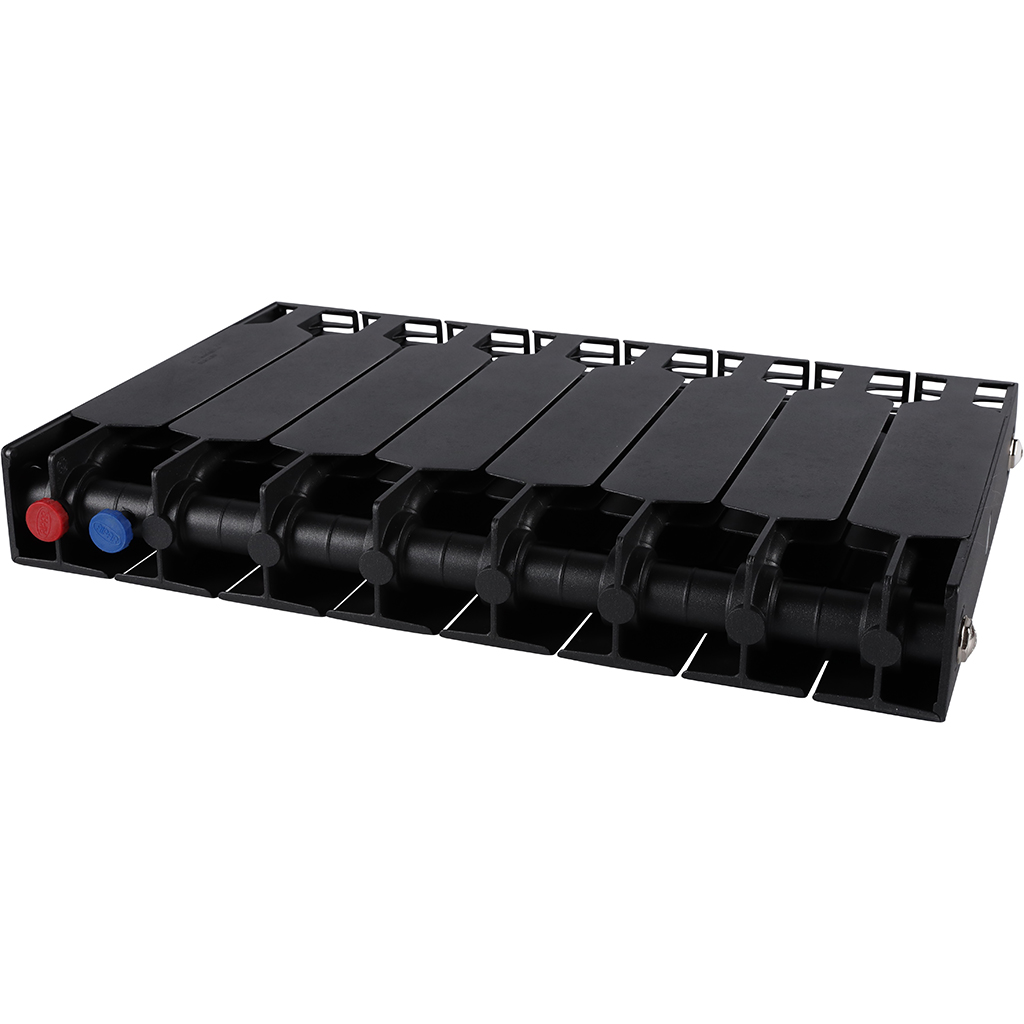 Радиатор биметаллический RIFAR SUPREMO VENTIL 350 SVR 8 секций нижнее правое подключение (Цвет АНТРАЦИТ), 4RS35.VR-8-AN