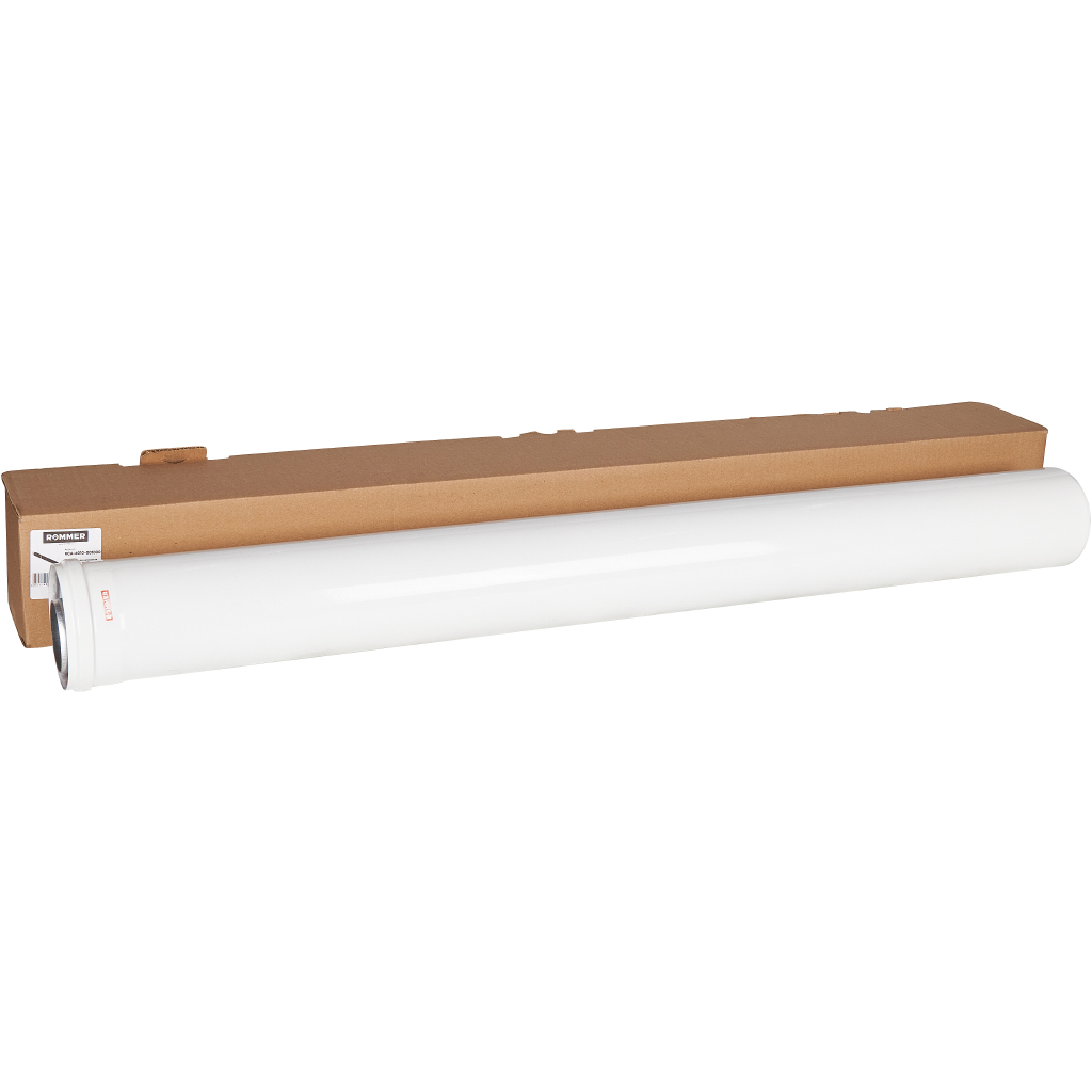 Удлинитель дымохода традиционный коаксиальный ROMMER D60(п-м)/100(м-п), L1000
