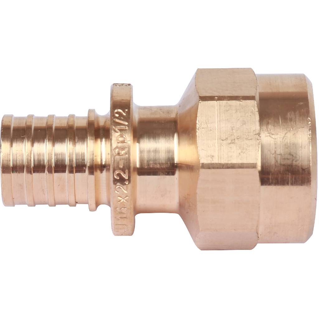 Переходник РЕХАУ RAUTITAN с внутренней резьбой 16-Rp 1/2 RX+ для труб из сшитого полиэтилена аксиальный, 14563271001