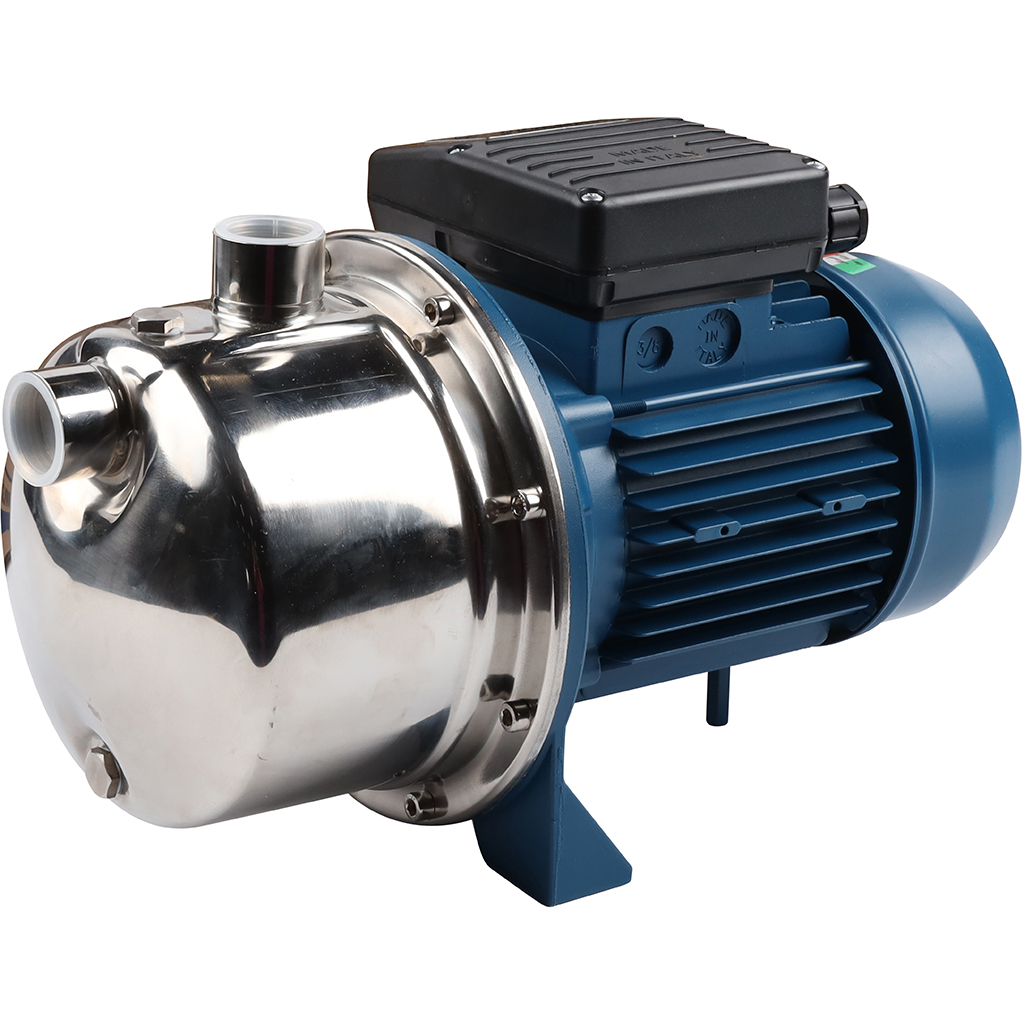 Насос поверхностный STOUT, корпус-нерж.сталь,раб.колесо-норил, Q-40л/мин, H-53,5м