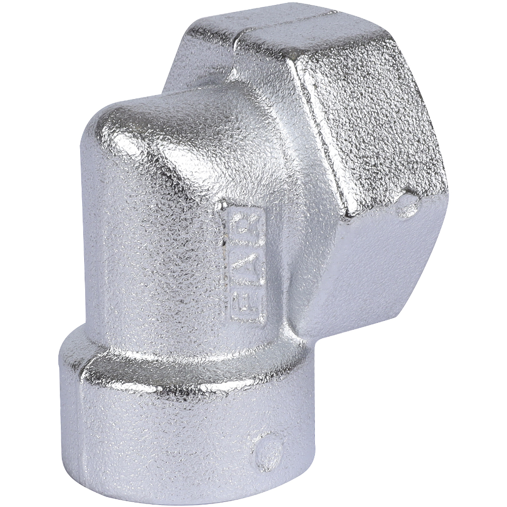 Переходник угловой FAR хром., 3/4 ВР х 1/2 ВР