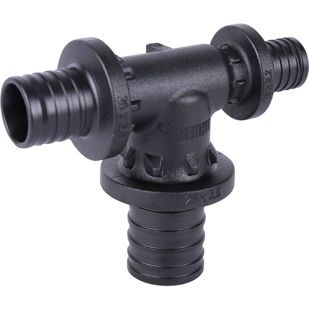 Тройник РЕХАУ RAUTITAN с увеличенным боковым проходом 20-25-16 PX, 11601031001