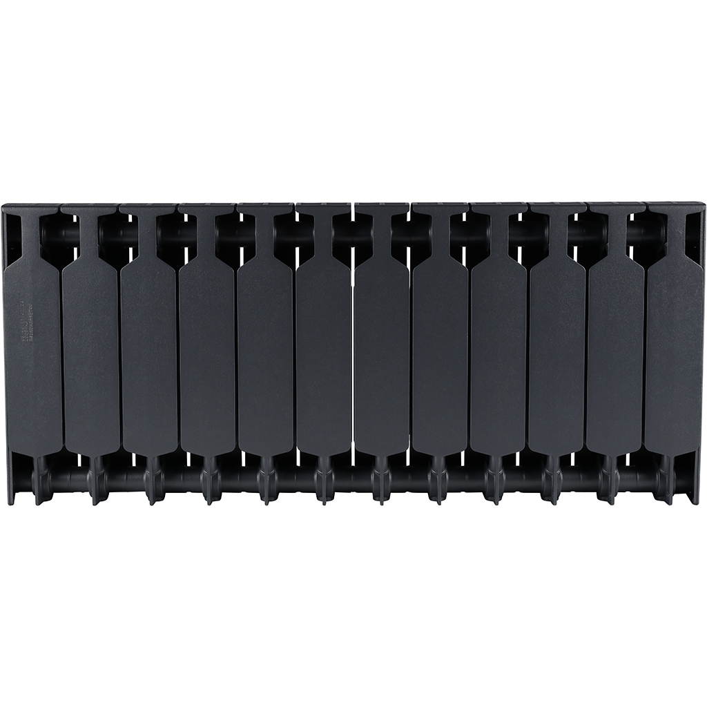 Радиатор биметаллический RIFAR SUPReMO 350 12 секций боковое подключение (Цвет ТИТАН), 4RS35-12-TI