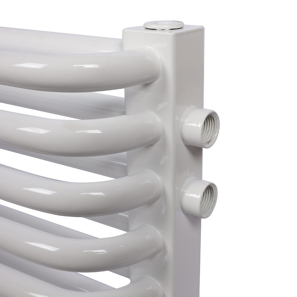 2-х трубчатый радиатор стальной ROMMER RST 2175/08 секций нижнее правое подключение RAL9016, RST-217508-020