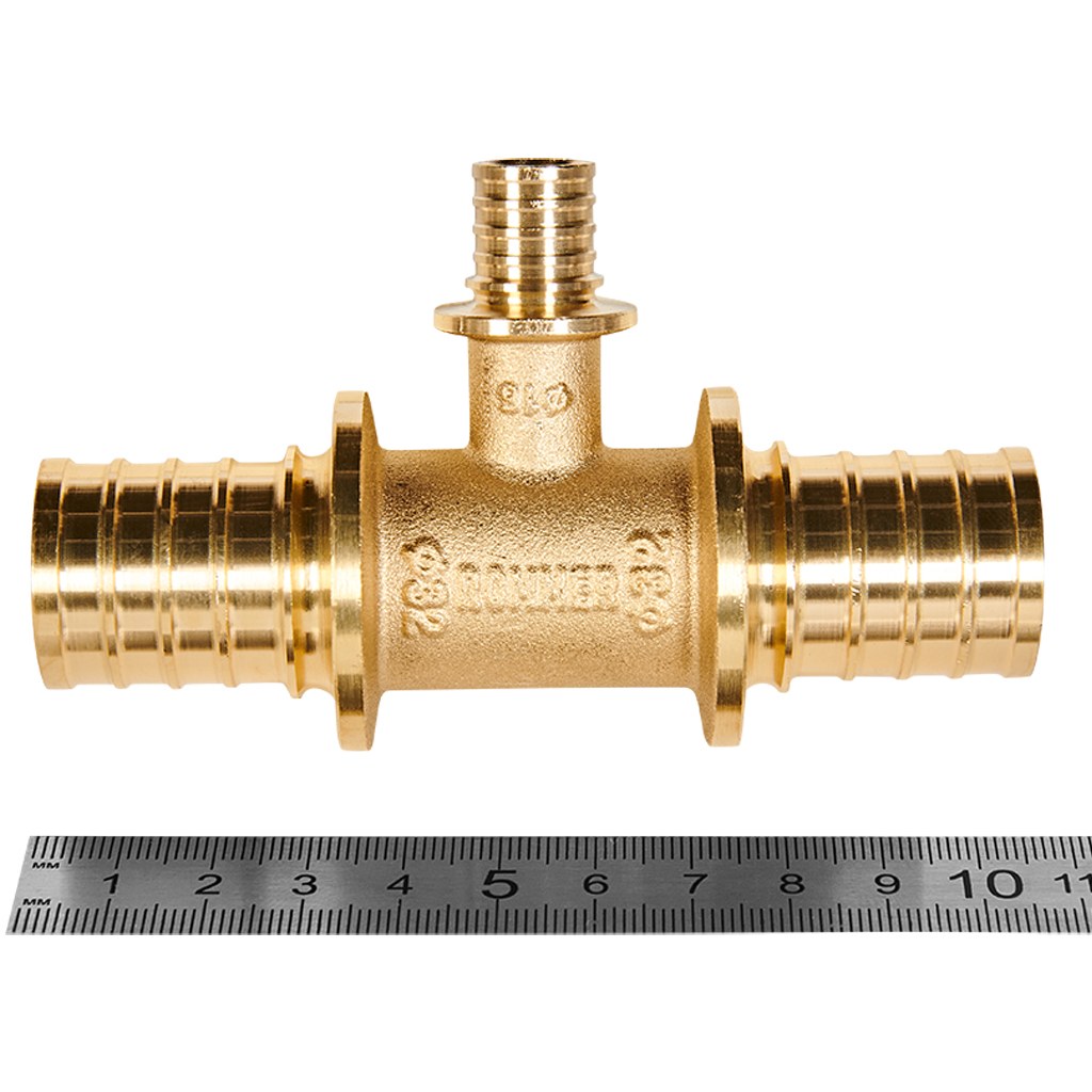 Тройник переходной ROMMER 32x16x32 для труб из сшитого полиэтилена аксиальный