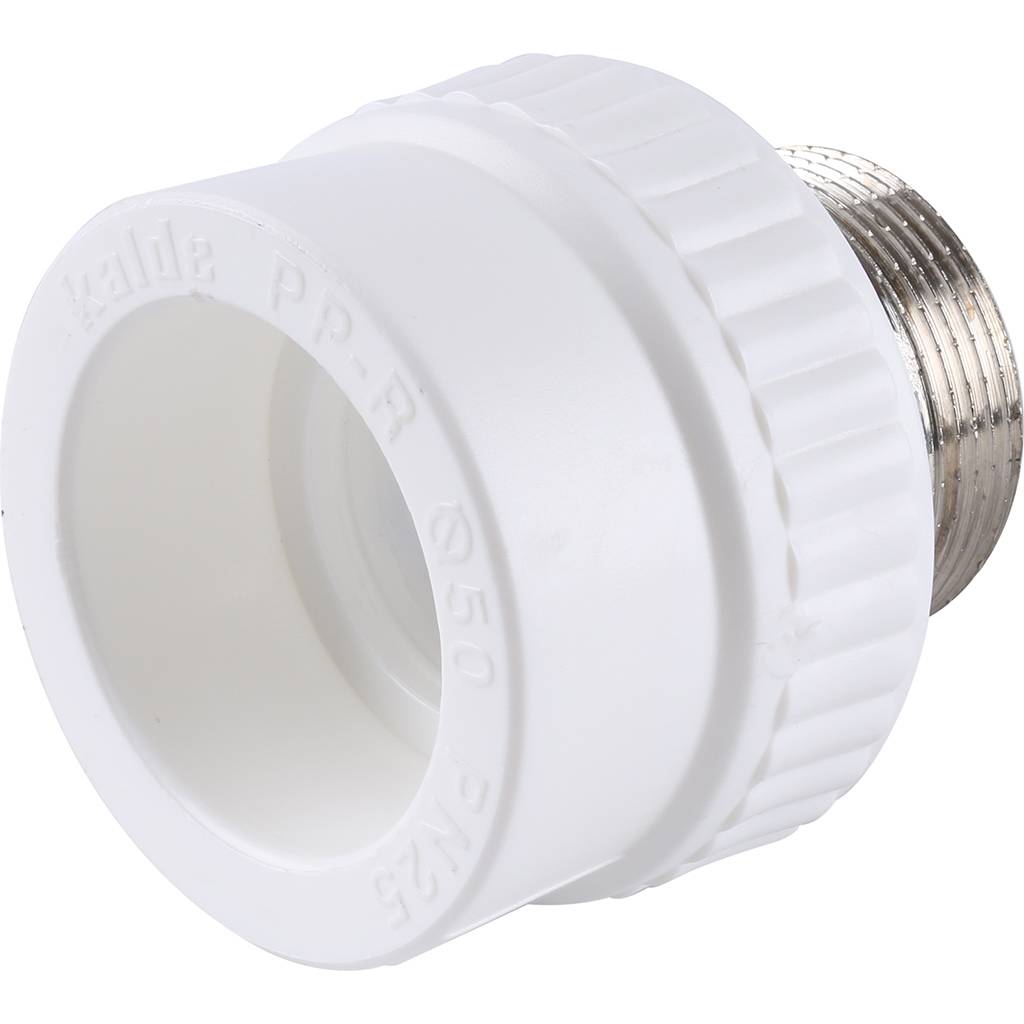 Муфта комбинированная Kalde под шестигранник (наруж. резьба, 50x1 1/2 ) для полипропиленовых труб под сварку