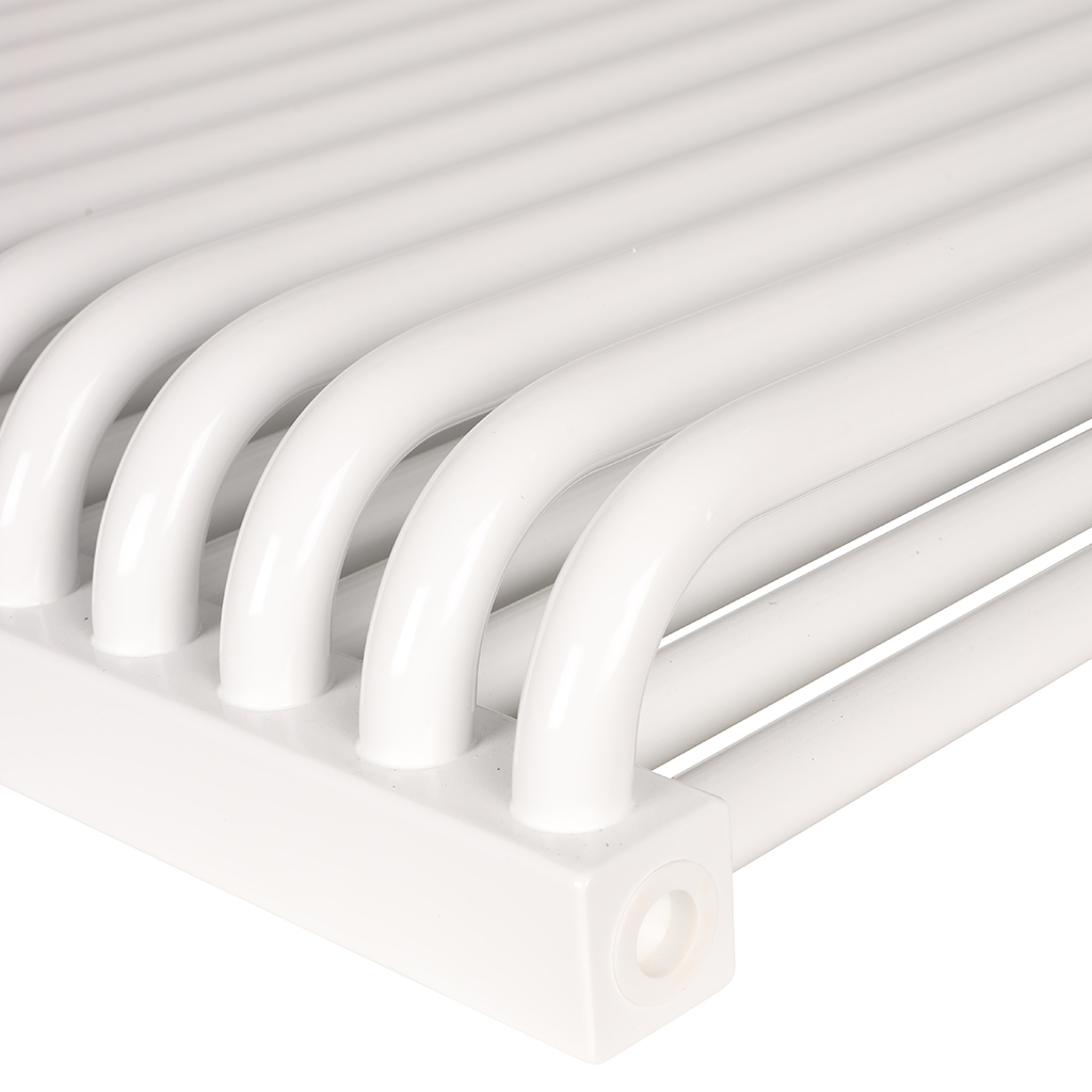 2-х трубчатый стальной радиатор ROMMER RST 2050/18 секций боковое подключение RAL9016, RST-205018-010