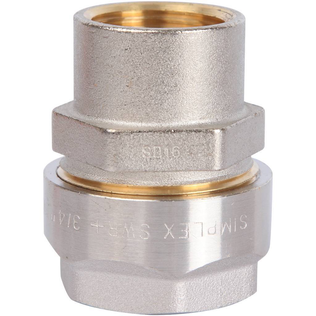 Фитинг Meibes резьбовой латунный Plus для стальных труб 3/4 х3/4 ВР, DVGW, F13092