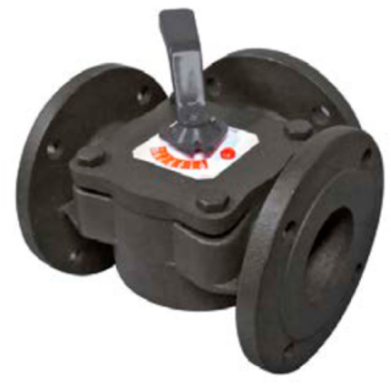 3-х ходовой фланцевый смесительный клапан секторного типа BARBERI PN6 DN80