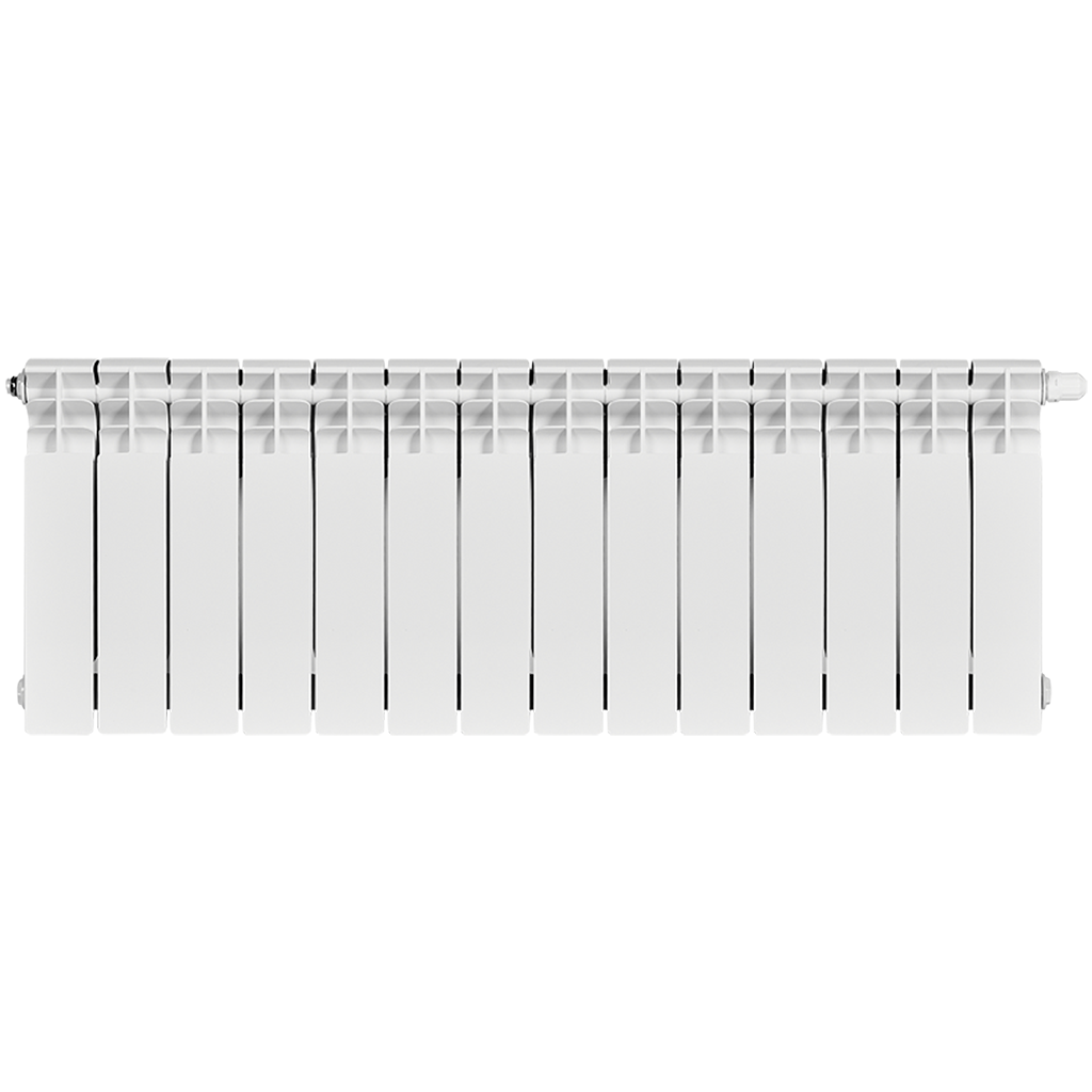 Радиатор биметаллический STOUT TITAN VENTIL 350 14 секций нижнее правое подключение, SRB-3320-035014