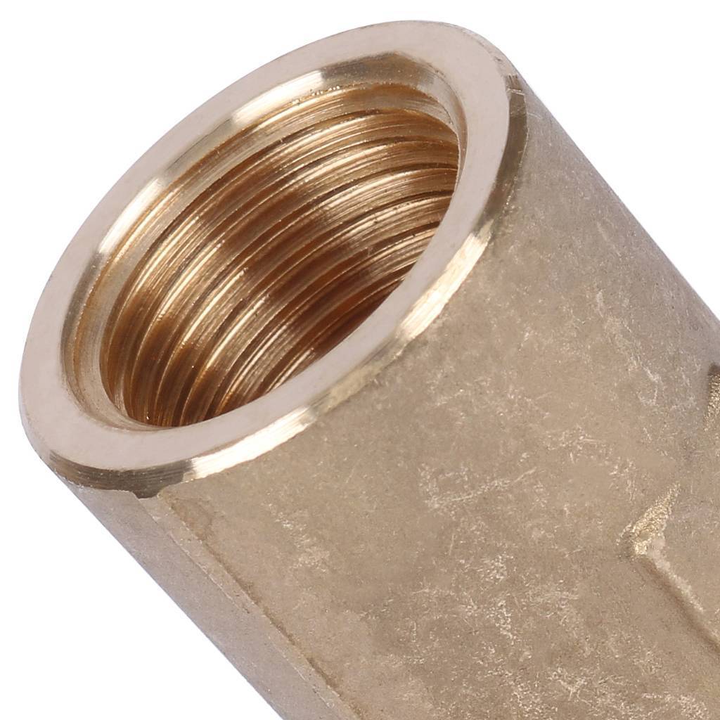 Угольник STOUT настенный с длинным нарезным патрубком 16-Rp 1/2