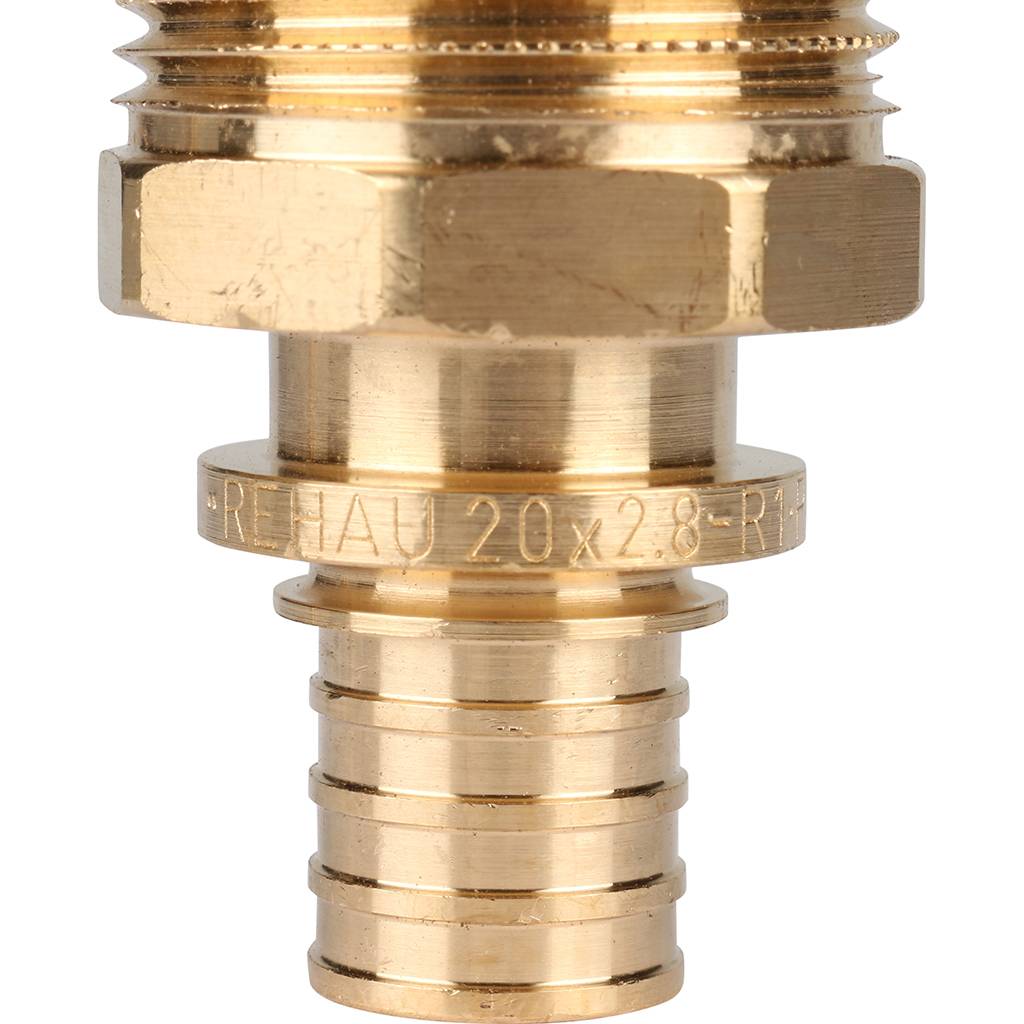 Переходник РЕХАУ RAUTITAN с наружной резьбой 20-R 1 RX+ для труб из сшитого полиэтилена, 14563161001