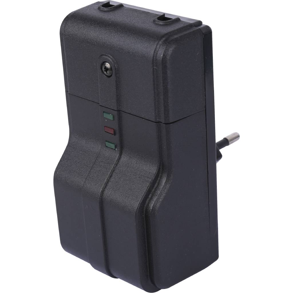 Комнатный двухпозиционный  регулятор цветной (стекло 2мм, скрытый монтаж) белый TECH, ST-283 C