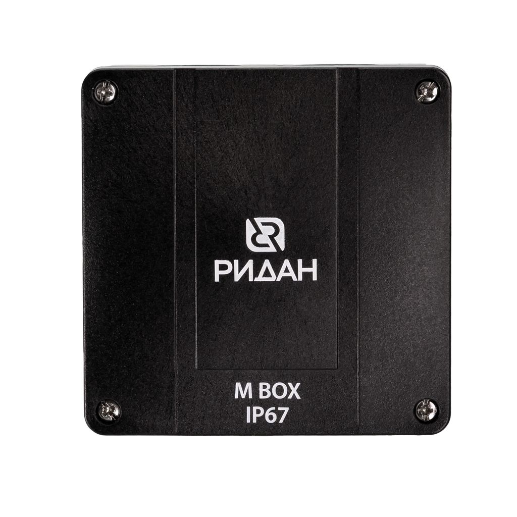 Коробка распределительная Ридан M BOX, 110х110х67 мм, IP66/IP67, черная, 21RT0929R