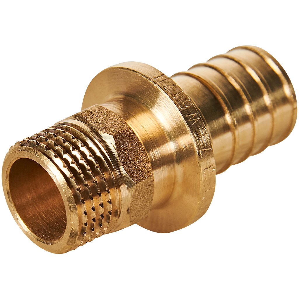 Переходник с наружной резьбой ROMMER 25xG 1/2 для труб из сшитого полиэтилена аксиальный, RFA-0001-002512